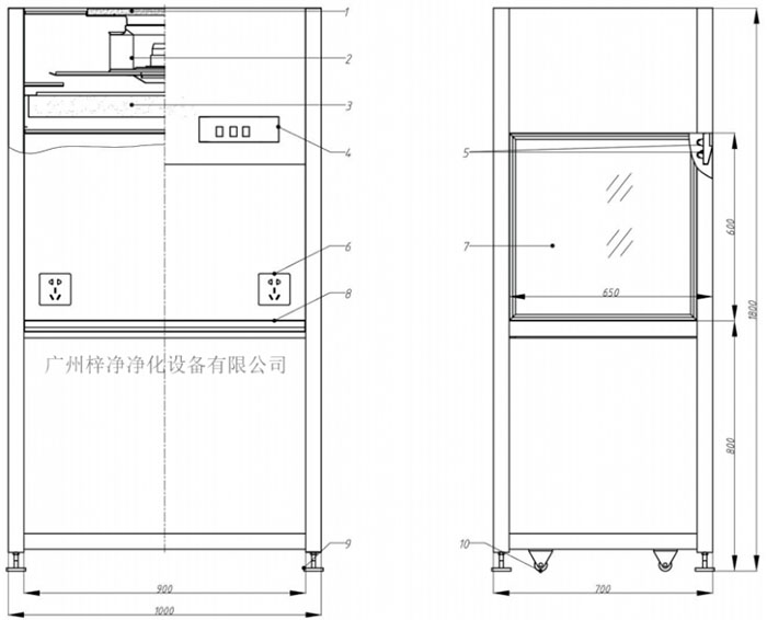 垂直流超凈工作臺設計方案圖 垂直流超凈工作臺設計方案圖